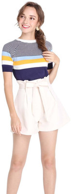 PLINKSY Casual Striped Women Multicolor Top