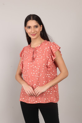 MODYNE Casual Printed Women Pink Top