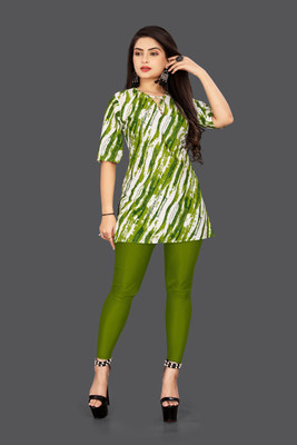 TASHVI CREATION Casual Printed Women Green Top
