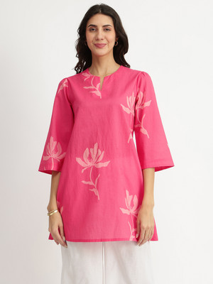 Pink Fort Casual Printed Women Pink Top