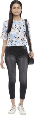 Honey By Pantaloons Casual Printed Women Blue Top