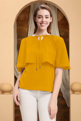Harshiv Creation Casual Solid Women Multicolor Top