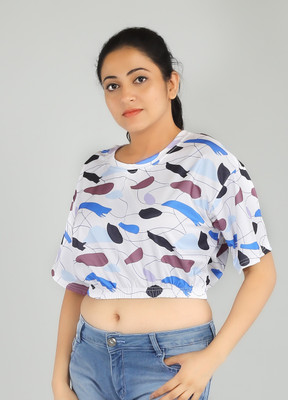 PERFECTPIVOT Casual Printed Women Blue Top