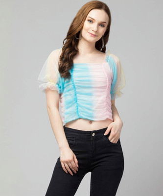 REESE Casual Tie & Dye Women Multicolor Top