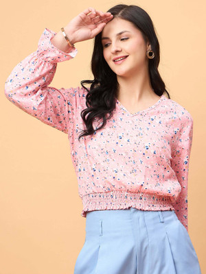 Neesh Casual Printed Women Multicolor Top