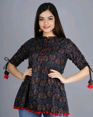 Mahalakshmi Creation Casual Printed Women Multicolor Top