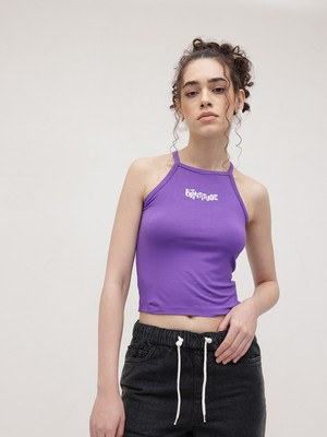 Westhood Party Self Design Women Dark Blue Top