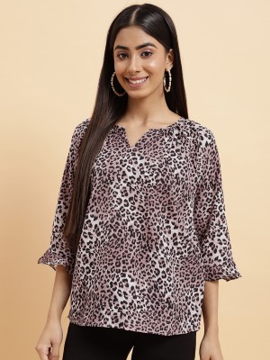 Neesh Casual Printed Women Multicolor Top