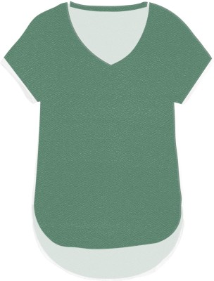 jovo Casual Solid Women Light Green Top