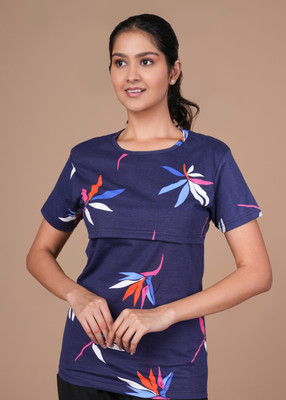Mayaval Casual Printed Women Red Top