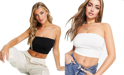 PINOVO Casual Solid Women White, Black Top