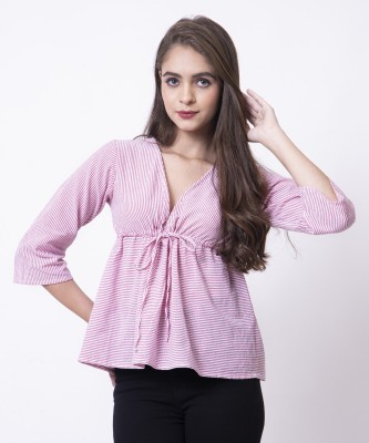 Tsc Casual Printed Women Pink Top