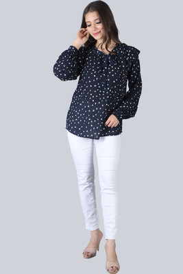 OTTAVIA Party Printed Women Blue Top
