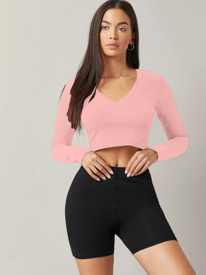 Ipshita Casual Solid Women Orange Top