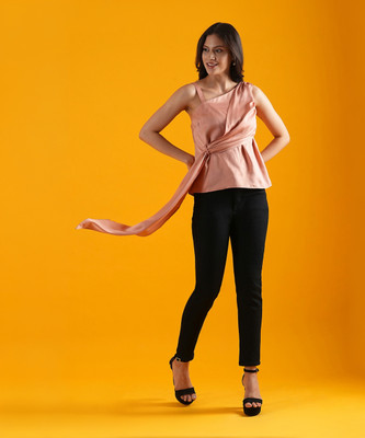 Globus Casual Solid Women Pink Top