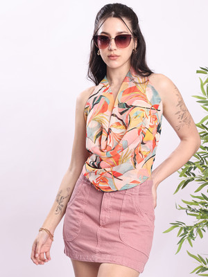 Bene Kleed Casual Floral Print Women Multicolor Top