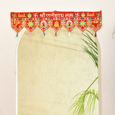 PRIDE STORE Handmade Handmade ganeshay toran bandarwal hangings for wall door Toran(Cotton)
