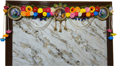 delisha karigari peacock patch radhe krishnan for janmasthmi,festive toran Toran(handicraft)