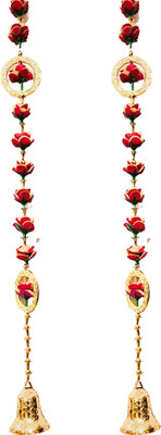 CozzyDera Handmade Flower Toran side Hanging for Door/Set of 2 Toran/BandarWal /Festival Toran(Plastic)