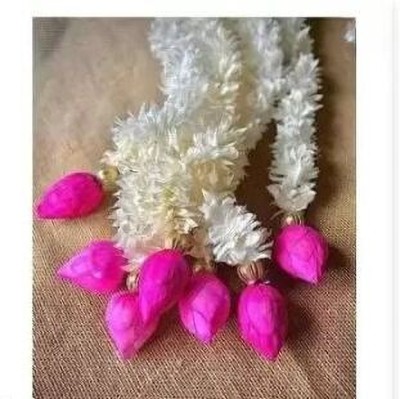 SellPlus andmade Wall Hanging Paper Gajra with Lotus Buds Decoration Toran(Paper Gajra, Gota Ball, Lotus Buds)