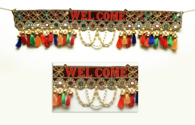 Ganapath Handicrafts Celestial Circle Door Toran by Ganapath Handicrafts Toran(COTTON, PLASTIC)
