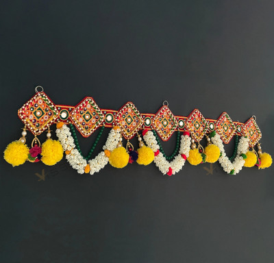 vissera Decorative Artificial Toran for Main Door Toran(Fabric & Pearl)