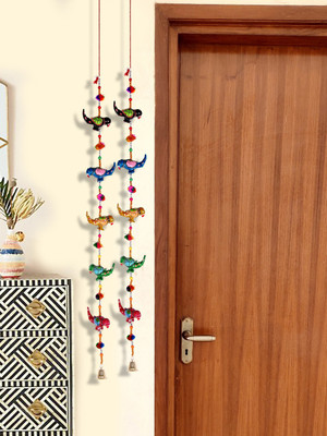 DreamKraft Decorative Paper Mache Parrot Door Hanging Toran(Paper Mache)