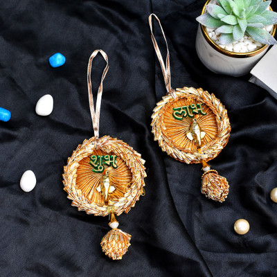 PRIDE STORE Shubh LabhDoor Hangings for Home Diwali Decoration Door Hanging Set Toran(Fabric)