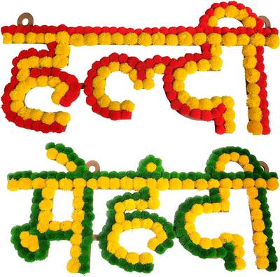 WDecor Haldi Mehndi Decoration Board for Wedding/Marriage Decoration Toran