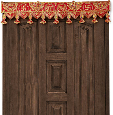 SHIVAM HANDICRAFT Shubh Labh/Swastika Toran , Main Door Bandhanwar for Diwali Festive Decoration Toran(Fabric)