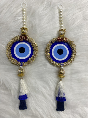 delisha karigari Evil Eye Toran Latkan – Protective Decorative Door Hanging Toran(JUTE)