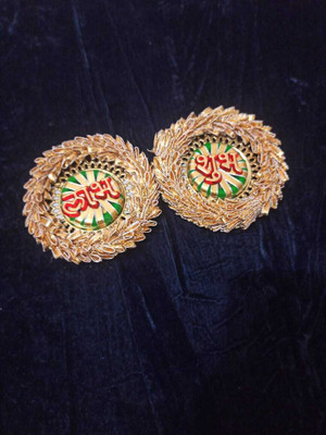 JUHIS CREATION JUHIS LABH SHUBH Pack of 2(Golden)
