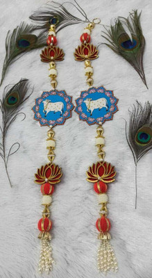 OQVIT CREATION Shubh Labh Door Hanging/Side Door Toran for Diwali Decoration Toran(mdf)