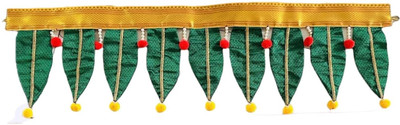 Vora Handmade Khun Toran/Bandarwal Washable and Foldable,Traditional Border Toran(Fabric)