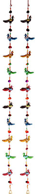DreamKraft Decorative Paper Mache Peacock Full Door Hanging Toran(Paper Mache)