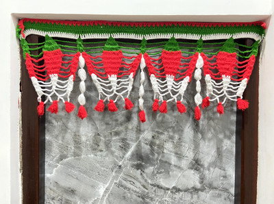 VERSATILE DECORTION Decorative Toran for Festive Celebrations/Vibrant Door Garland length 3ft. Toran(Woolen)