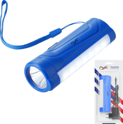 24 ENERGY Recgargeable Torch Light Torch(Blue, 8 cm, Rechargeable)
