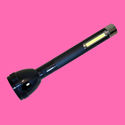 JY-SUPER Jy 2080 Super High Power Flashlight Emergency Light Torch 5+3w Torch(Black, 22 cm, Rechargeable)