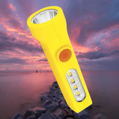 WRENS Torch-1 (5 Modes) Flashlight, Super Bright 20W LED Light & 6 Hours Runs Torch(Yellow, 11 cm, Rechargeable)