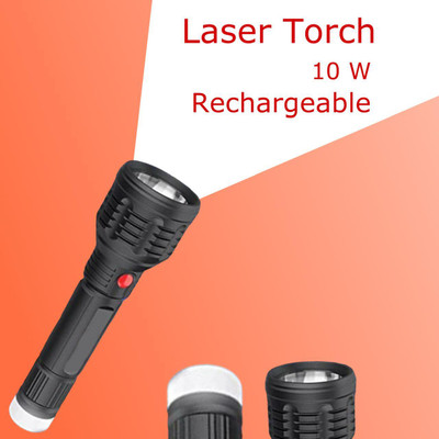 MOMENTIME Torch_6853 Torch(Black, 8 cm, Rechargeable)