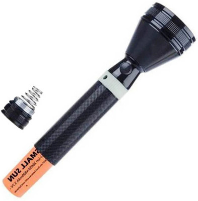 RP Rechargeable Torch Lights Rechargeable high Power Long Distance Rechargeable Torch(Black, Orange, 13.4 cm, Rechargeable)