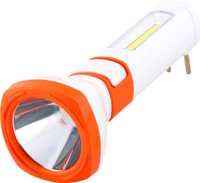 KENNEDE 10W Laser LED Rechargeable Torch with Big Side Light, Emergency Light KG-6903 Torch(Multicolor, 20.5 cm, Rechargeable)