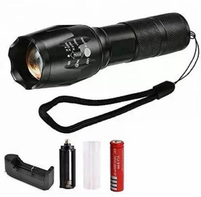DMCEF LF-T650 Torch(Black, 15 cm, Rechargeable)