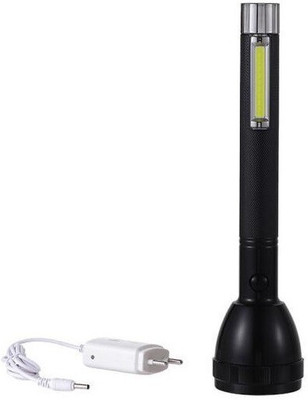 JY SUPER 2080 LED Torch(Black, 27 cm, Rechargeable)