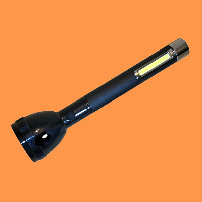 JY-SUPER Royal JY-2080 Black Dual Mode Power Full Led USB Rechargeable Long Range Torch Torch(Black, 22 cm, Rechargeable)