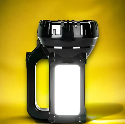 Shamsa A221 Super Ultra High Power Led Rechargeable Torch Torch Emergency Torch(Black, 11 cm, Rechargeable)