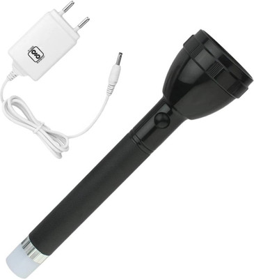 Crostal JY Super Rechargeable Torchlight Torch(Black, 27 cm, Rechargeable)