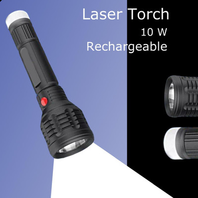 MOMENTIME Torch_6831 Torch(Black, 8 cm, Rechargeable)