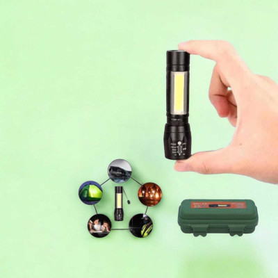 Dyzo MNT_T_02 Torch(Black, 10.5 cm, Rechargeable)