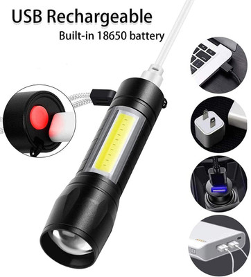 POWER STYLE Zy-r911: The Emergency Preparedness Essential Torch(Black, 9 cm, Rechargeable)